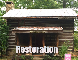 Historic Log Cabin Restoration  Kinards,  South Carolina